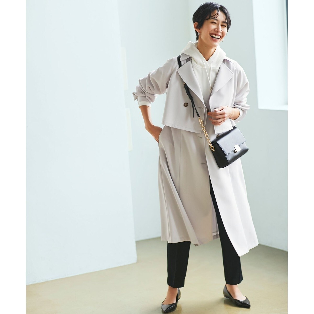 未使用 anysis エニィスィス ロングコート グレージュ ベージュ