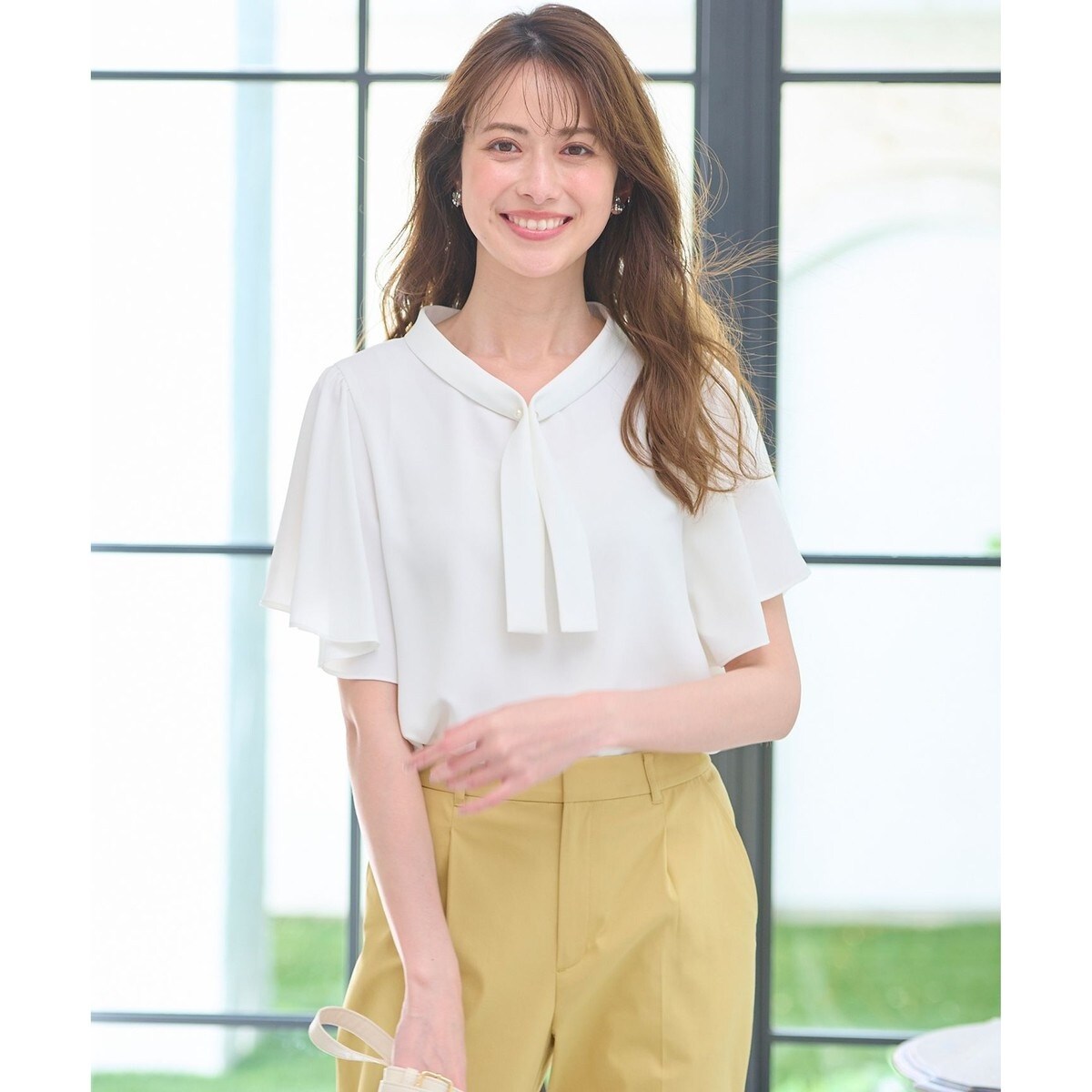 洗える】パール調ボウタイ ブラウス | エニィスィス(ANY SIS) | マルイ