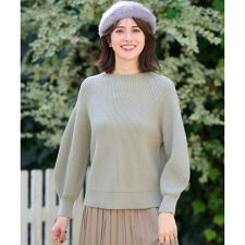 【大人百花掲載 ヨンアさん着用】冬のシャルマン ラグランスリーブ ニット