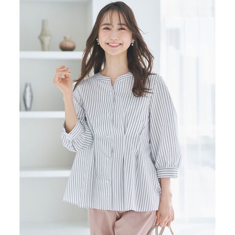 洗える】タックペプラムシャツ ブラウス | エニィスィス(ANY SIS 