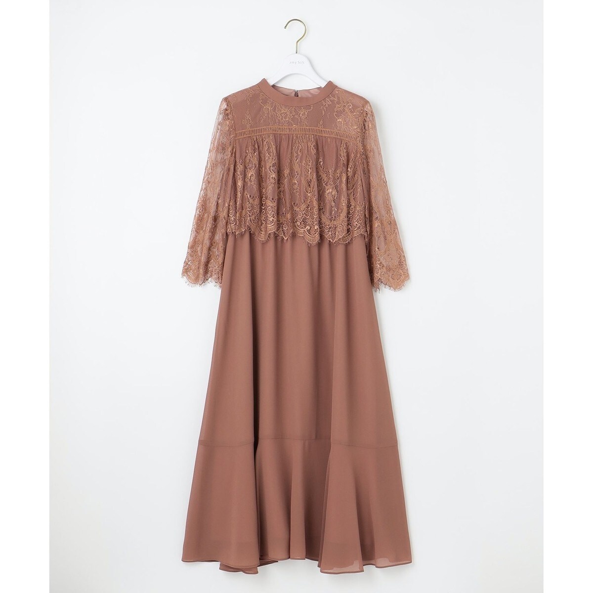 洗える】レーシーケープ ドレス / any SiS | ファッション通販