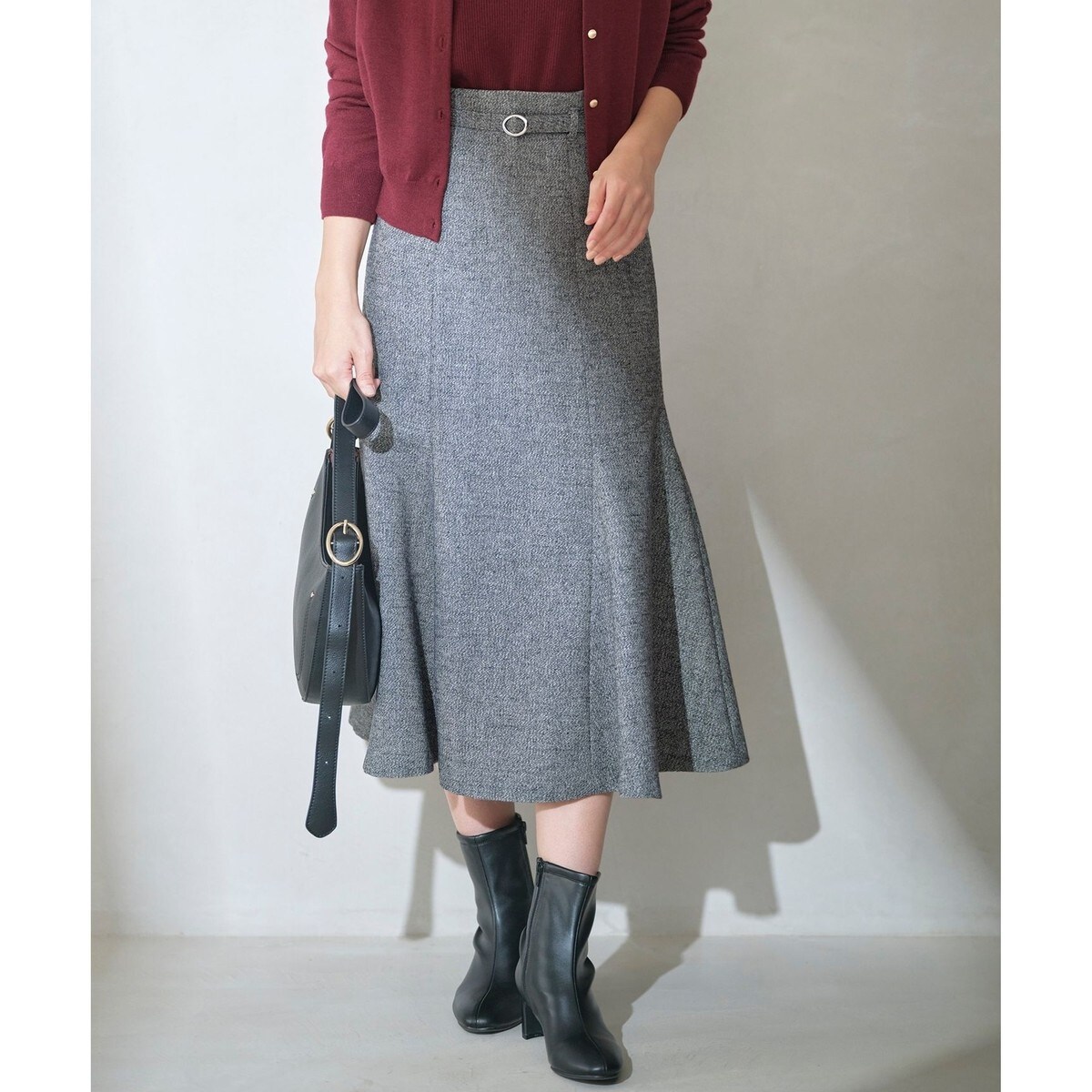 洗える】ラメツイードナローフレア スカート | エニィスィス(ANY SIS