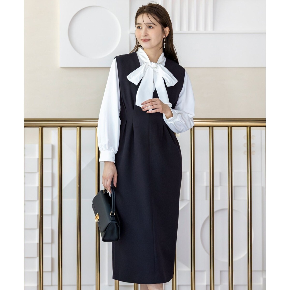 【新品未使用】LUXURY 羽織、和袖ブラウス、ジャンスカ 優木まおみさんコラボ】秒映えセレモニー ブラウス × ジャンパー