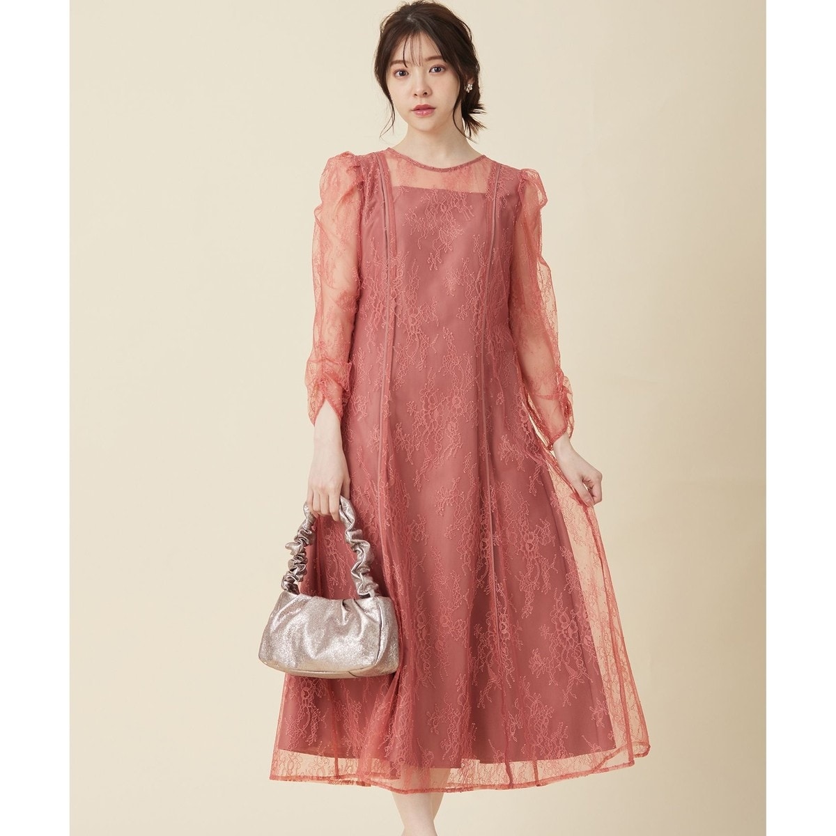 新品未使用＊ANY SIS 【Lily Calin】エンブロイダリードレス ANY SIS（エニィスィス） ドレス 「Lily Calin」ラインエンブロイ