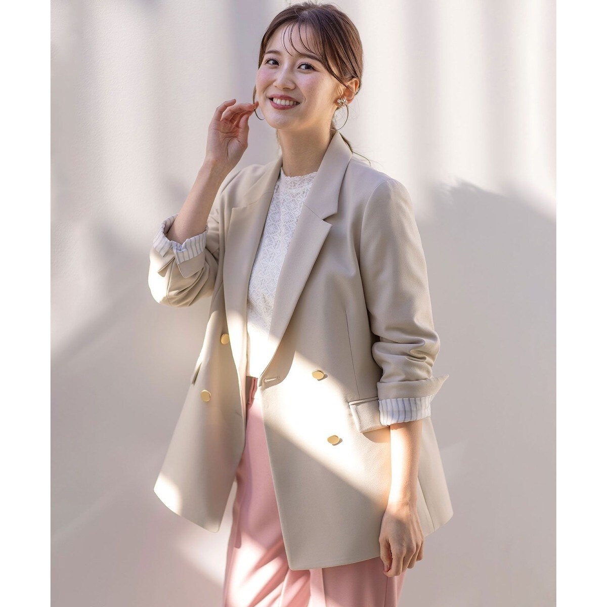 たさゆち 未使用 エニィスィス 洗える 褒めらレディテーラード ジャケット 洗える】褒めらレディテーラード ジャケット | エニィスィス(ANY SIS