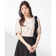 【撥水・汗ジミ防止・UVケア・洗える】スーピマスムース 袖タック Tシャツ | エニィスィス(any SiS)