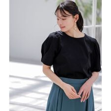 【撥水・汗ジミ防止・UVケア・洗える】スーピマスムース 袖タック Tシャツ | エニィスィス(any SiS)