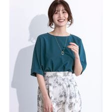 【前後着用・UVケア・洗える】2WAYジョーゼットジャージードルマン カットソー | エニィスィス(any SiS)