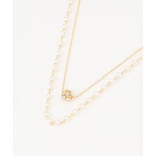 ロンデルパール調2連 ネックレス