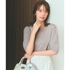 【洗える】シャギースリーブ ニット