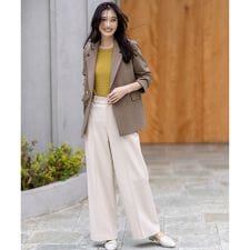 ビューティサーモ2WAYストレッチ ワイドパンツ