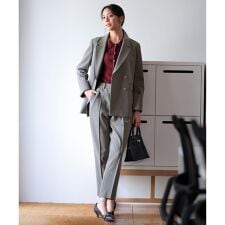 エニィスィス(ANY SIS)の【保温効果・ストレッチ・洗える】ビューティサーモ2WAYストレッチ テーパードパンツ