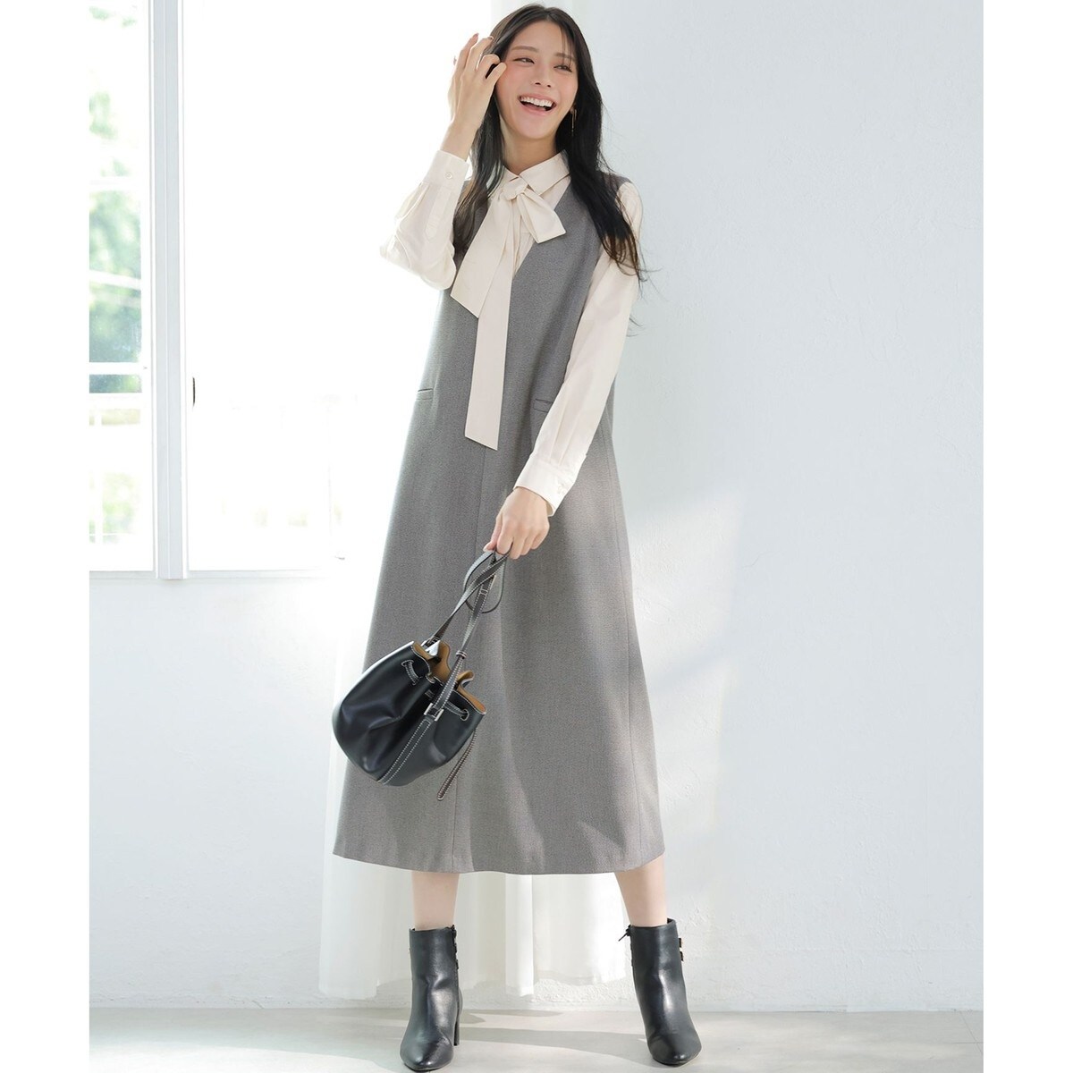 洗える】ビューティフレアシャツ ワンピース | エニィスィス(ANY SIS