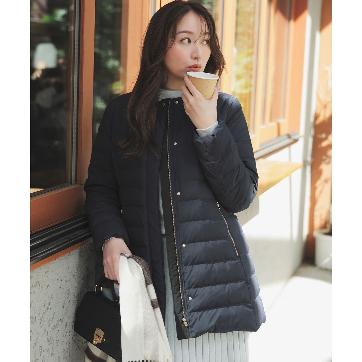 2WAY】ノーカラーミドル ダウン | エニィスィス(ANY SIS) | マルイ