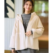 Luxuryフェイクムートン コート