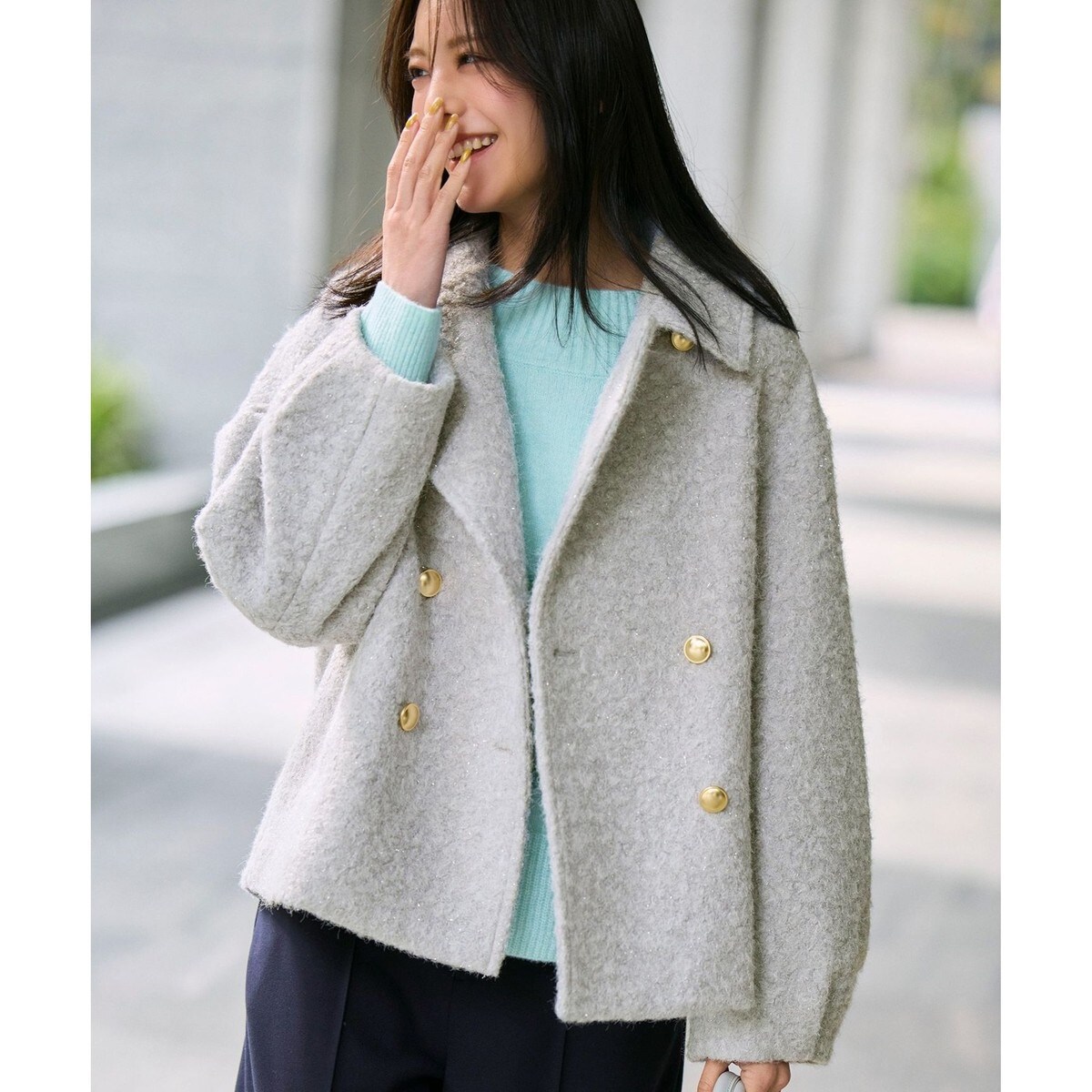 Oggi1月号掲載】ループカットシャギー コート | 23区(23KU