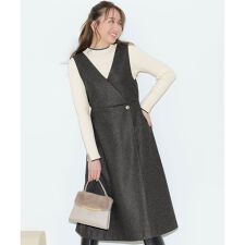 【2SET】ジャンパースカート × ニット セット