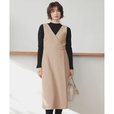 【2SET】ジャンパースカート × ニット セット