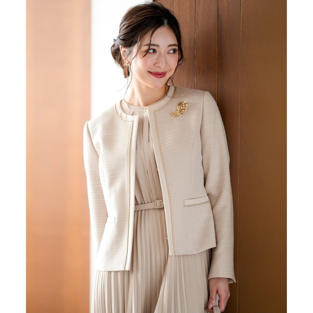 アセテートブレンド カラーレス ジャケット | ビューティー＆ユース