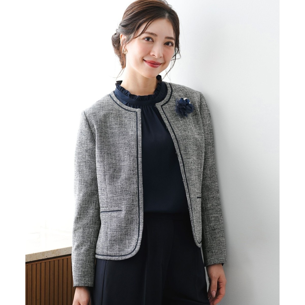 エニィスィス(ANY SIS) レディース ノーカラージャケット の一覧