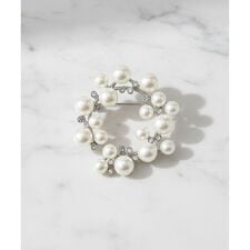 サークルパール調 ブローチ