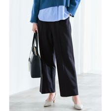 褒めらレディストレッチ ワイドパンツ