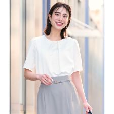 【2WAY】サテン ブラウス