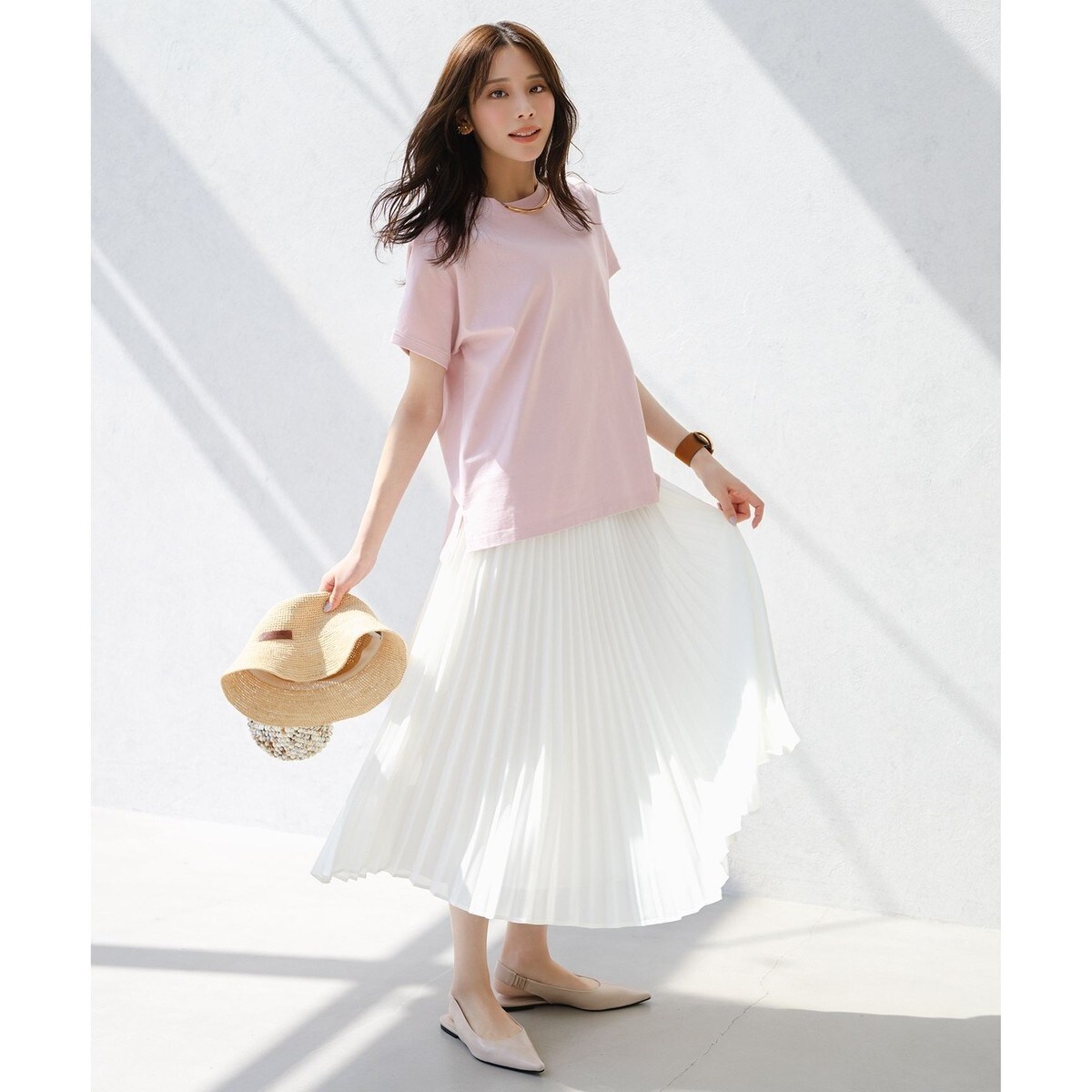 新品未使用　ホワイト プリーツスカート ワンピース　v12 v twelve WOMENS > スカート・ワンピース