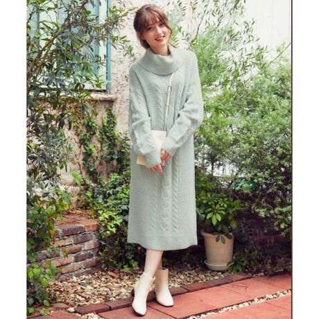 洗える ケーブルロングニット ワンピース フェルウ Feroux Oppfbw0502 ファッション通販 マルイウェブチャネル 洗える ケーブルロングニット ワンピース フェルウ Feroux Oppfbw0502 ファッション通販 マルイウェブチャネル