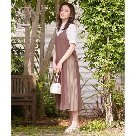 洗える プリーツコンビ ワンピース フェルウ Feroux ファッション通販 マルイウェブチャネル Cb002 662 62 01