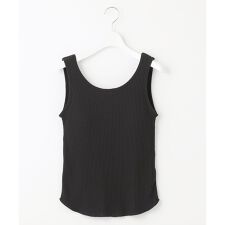 カップ付きリブ タンクトップ