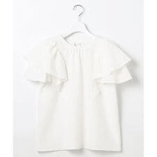 【洗える】袖フリルブラウス