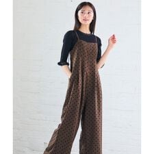 【洗える】ドットフロッキー ロンパース