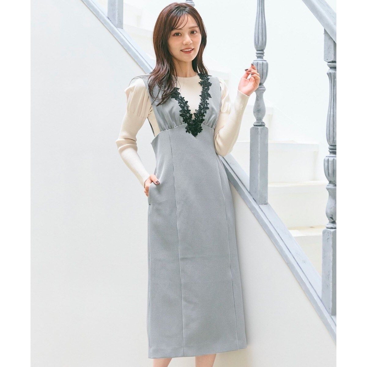 Oggi.jp掲載／美シルエット】2WAY フレアシャツドレス | アンタイトル