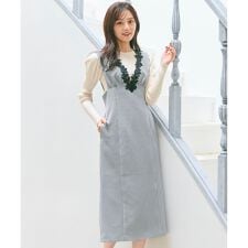 美シルエットレース ジャンパースカート