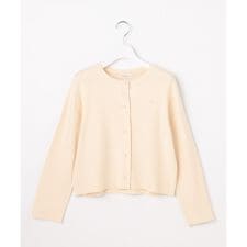 胸元刺繍パールニット カーディガン