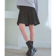 プリーツミニ スカート