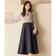 襟付きドッキング ワンピース