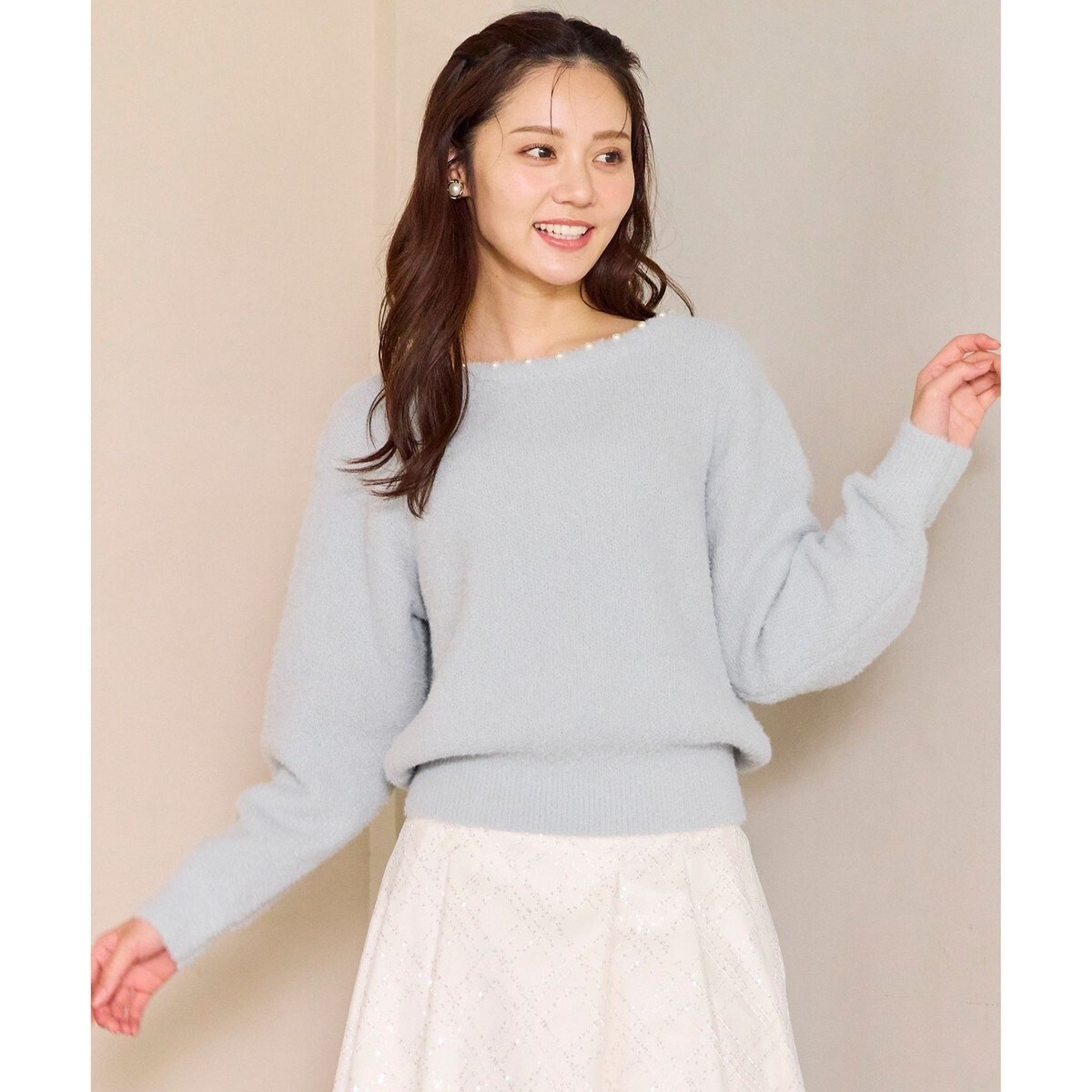 Vネックシャギーニットベスト | ミラ オーウェン(Mila Owen) | マルイ