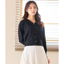 美シルエット ニット カーディガン