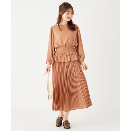 ２セット フェミニンブラウジングブラウスｓｅｔ ワンピース フェルウ Feroux Oppfba0302 ファッション通販 マルイウェブチャネル