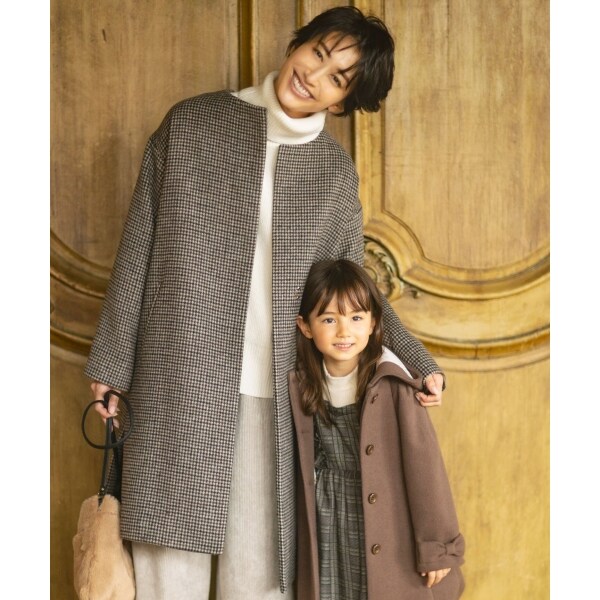 any FAM カシミヤブレンドノーカラーサイドスリットショート 楽天市場】【SALE／50%OFF】カシミヤブレンドノーカラーサイド