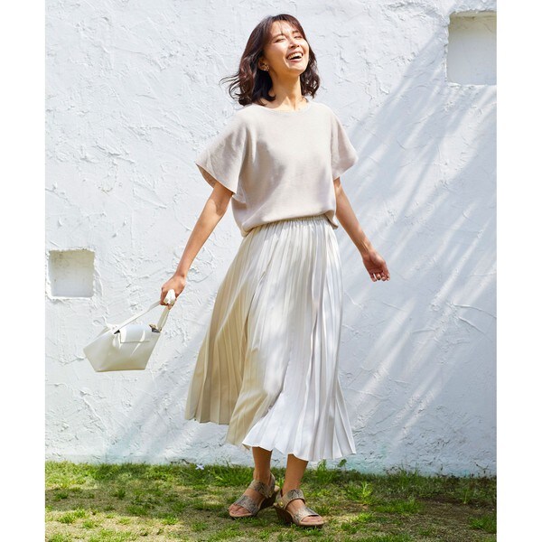 洗える】ダブルプリーツ スカート | エニィ(ANY) | マルイウェブチャネル