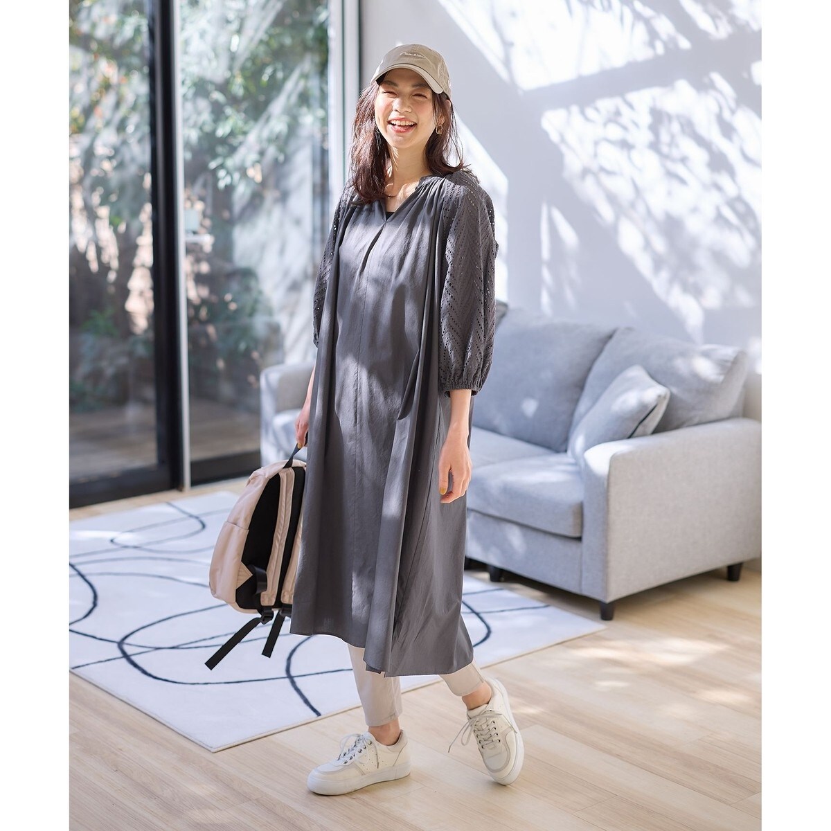 洗える】テントラインチェック ワンピース | エニィ(ANY) | マルイ