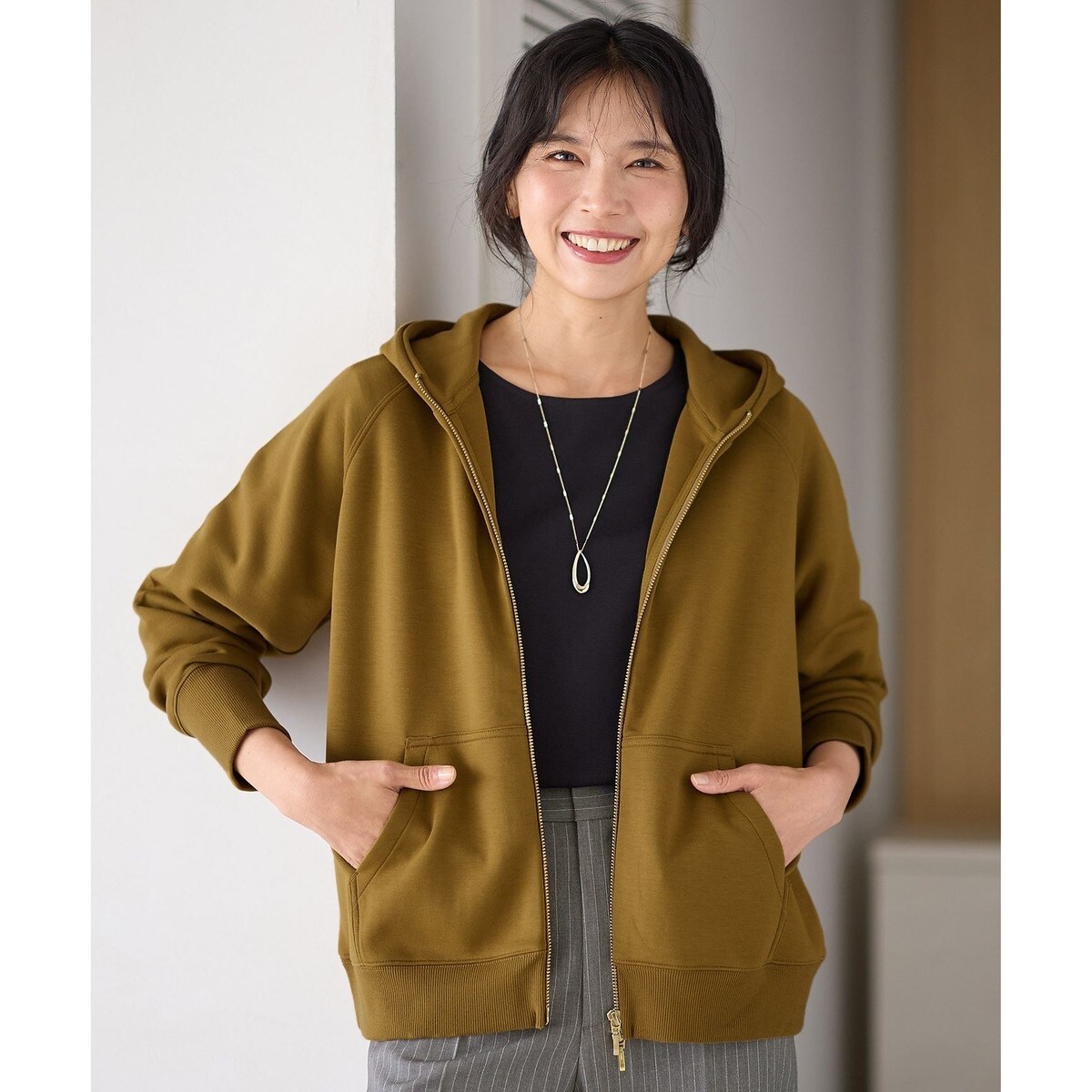 洗濯機可】ダブルジップパーカー | エニィ(ANY) | マルイウェブチャネル