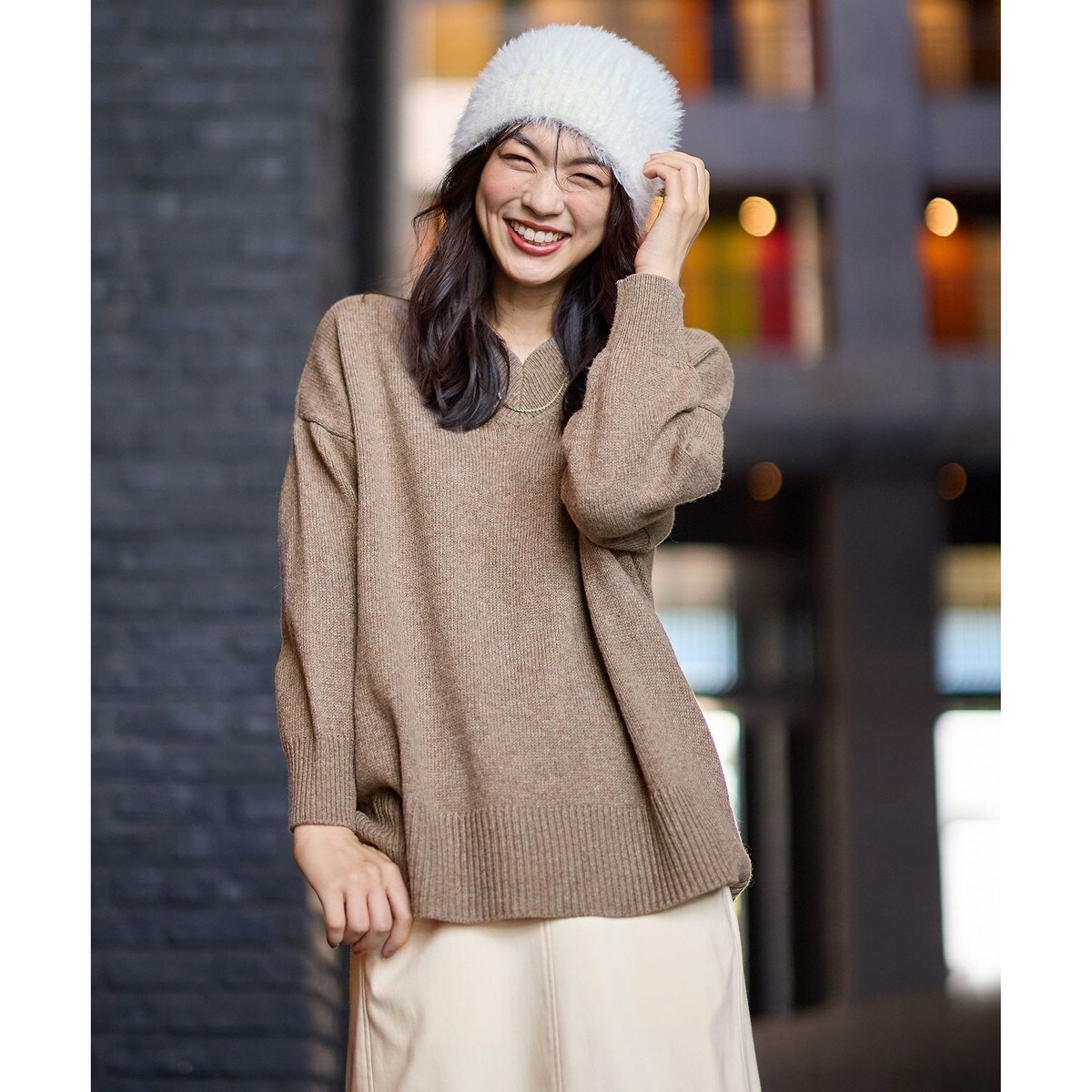 洗濯機可】ラムウールVネックプルオーバー | エニィ(ANY) | マルイ