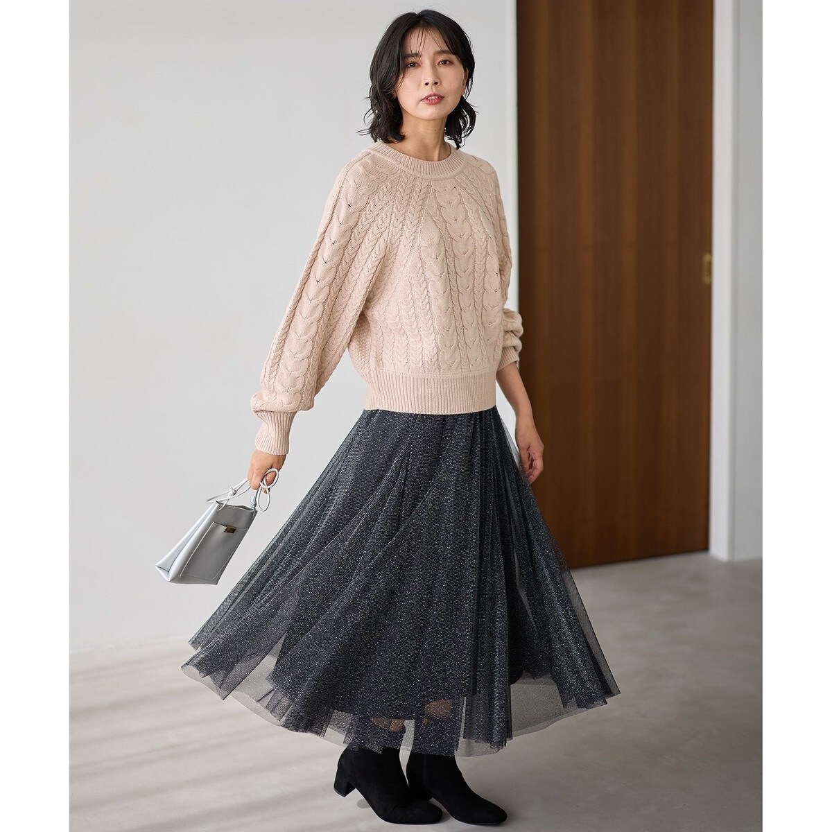 新品　jacadi　チュールラメスカート　4a Jacadi - JACADI PARIS ジャカディ チュールスカート グリーン