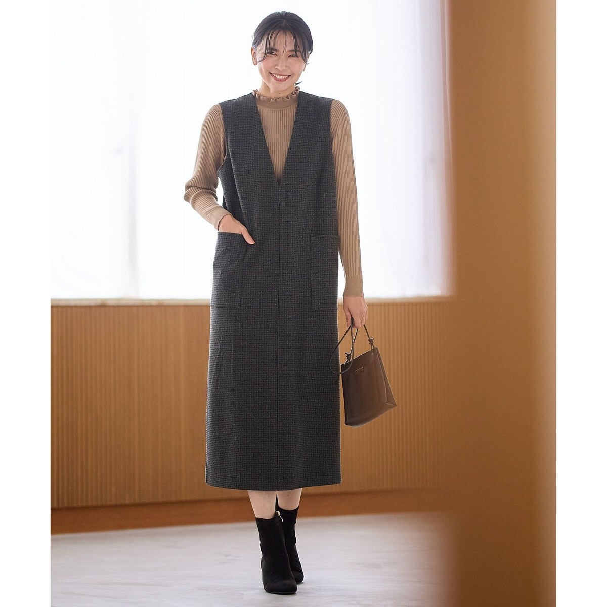 ラメチェックジャガードワンピース | エニィ(ANY) | マルイウェブチャネル