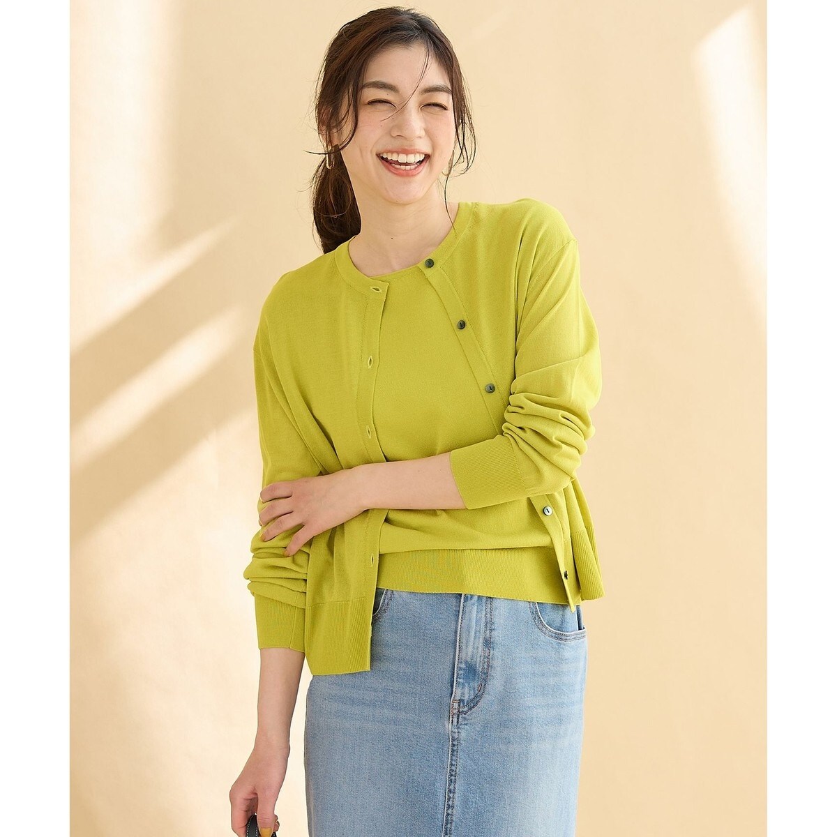 Deuxieme Classeノースリーブ　カーディガン セット 2SET】ニットツインセット（ノースリーブニット＋カーディガン