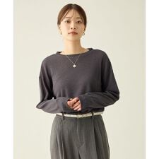 【洗濯機可】シアーワッフルロングスリーブTシャツ